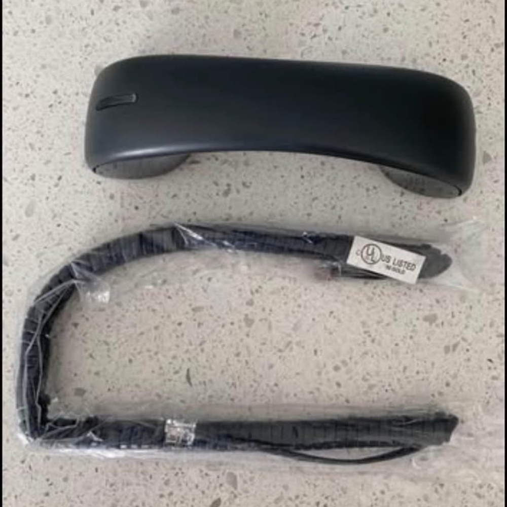 VoIP Lounge Corded Desk Phone Handset BlackCisco 50 Gold Replacement Reciever 📞